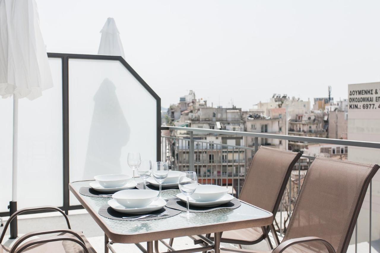 Wyz Attiki Aparthotel Athena Bagian luar foto